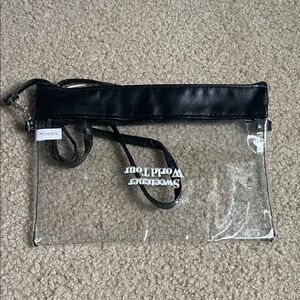 Ariana Grande Black and Clear Clutch